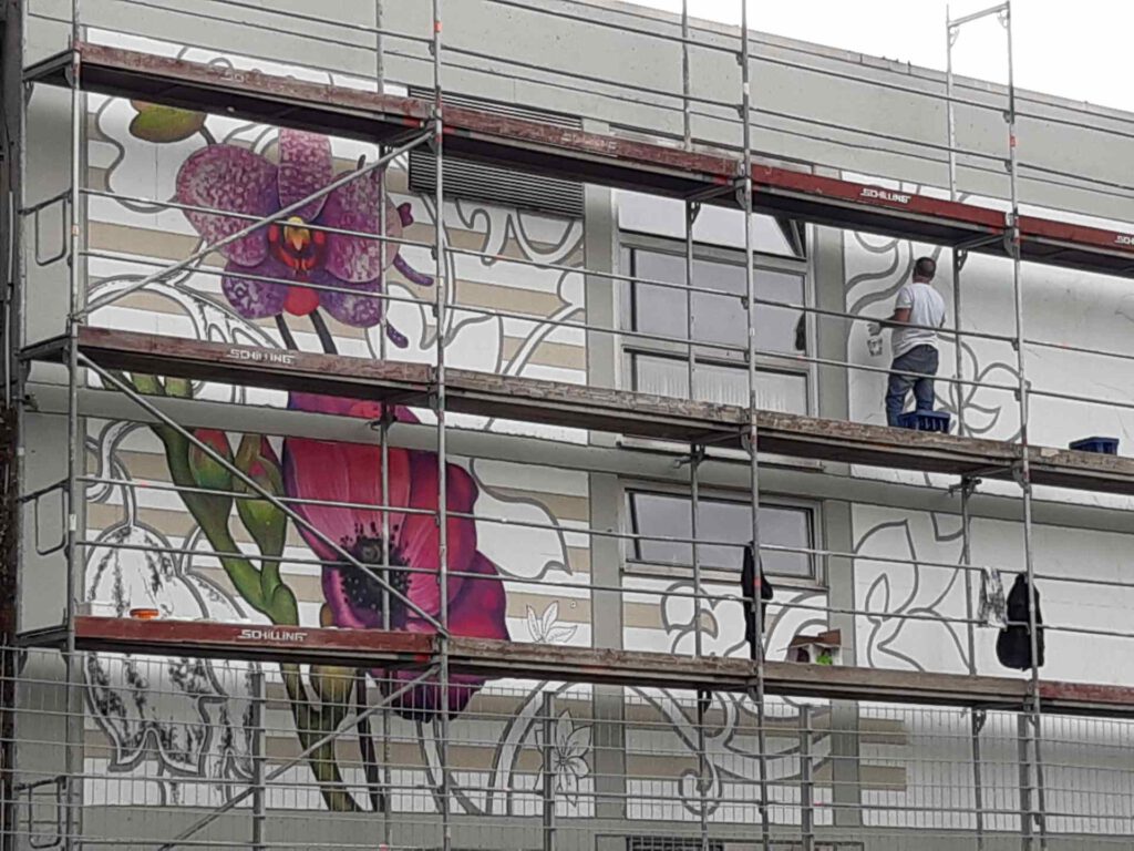 Entstehung Mural Schillerschule