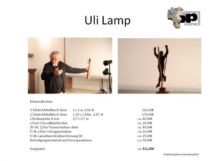 Uli Lamp stellt sein Modell vor